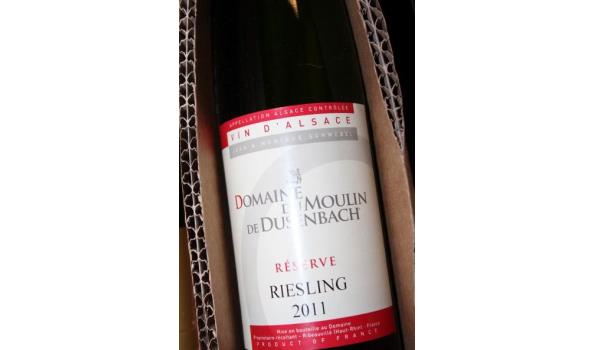 12 flessen à 37,5cl witte wijn Domaine du Moulin de Dusenbach, Riesling Reserve, 2011